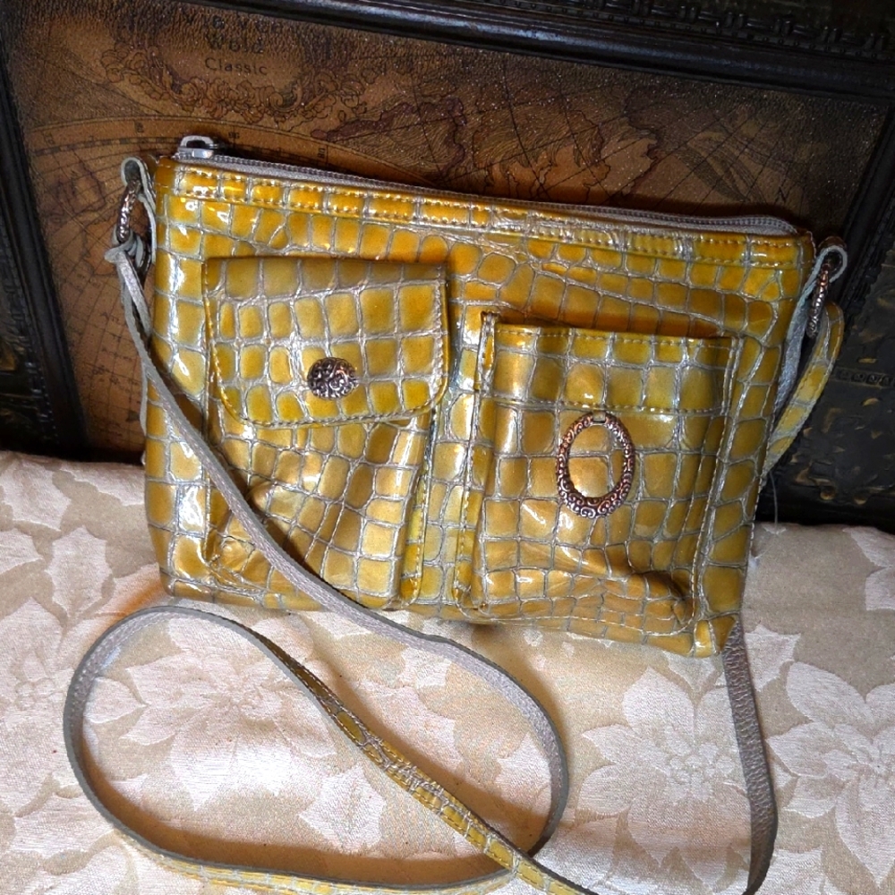 Brighton Patent Leather Crossbody. Vintage